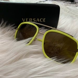 Versace Volt Yellow Sunglasses (VE2173) *NEVER WORN*
